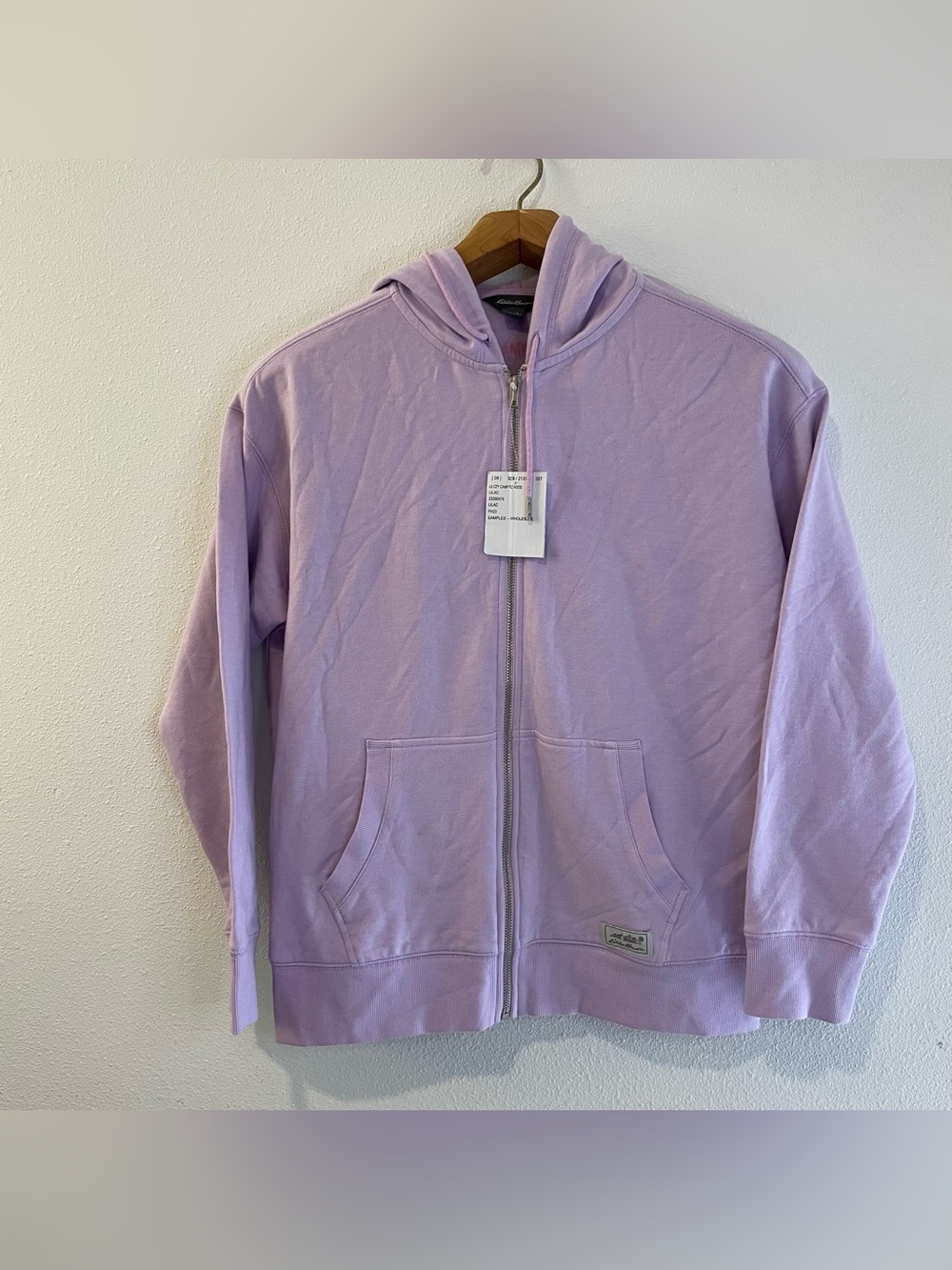 NEW Eddie Bauer Vintage Soft Full-Zip Hoodie Women S M Purple Lilac Mid weight